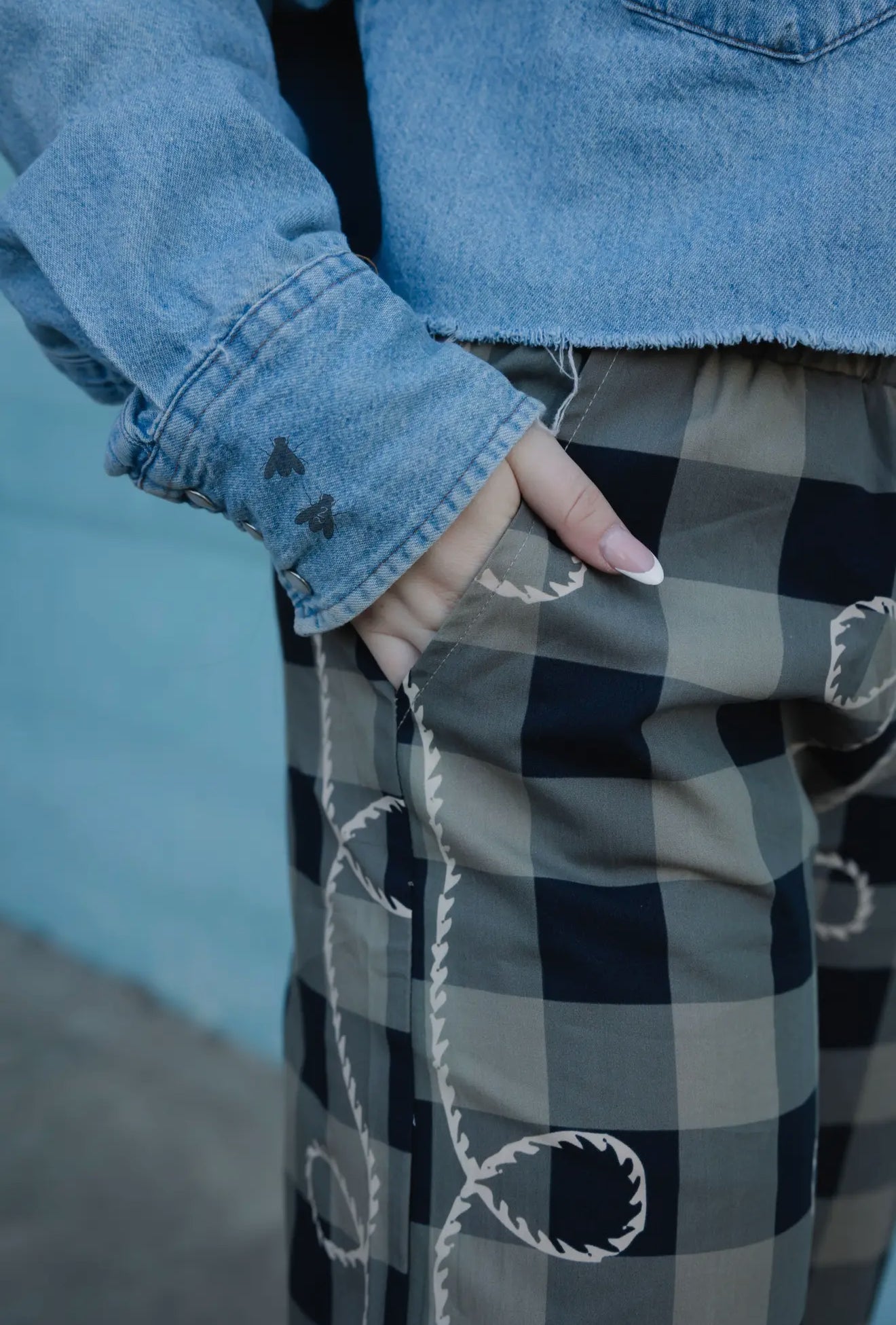 Off Tha Track *Ropey Gingham Pants