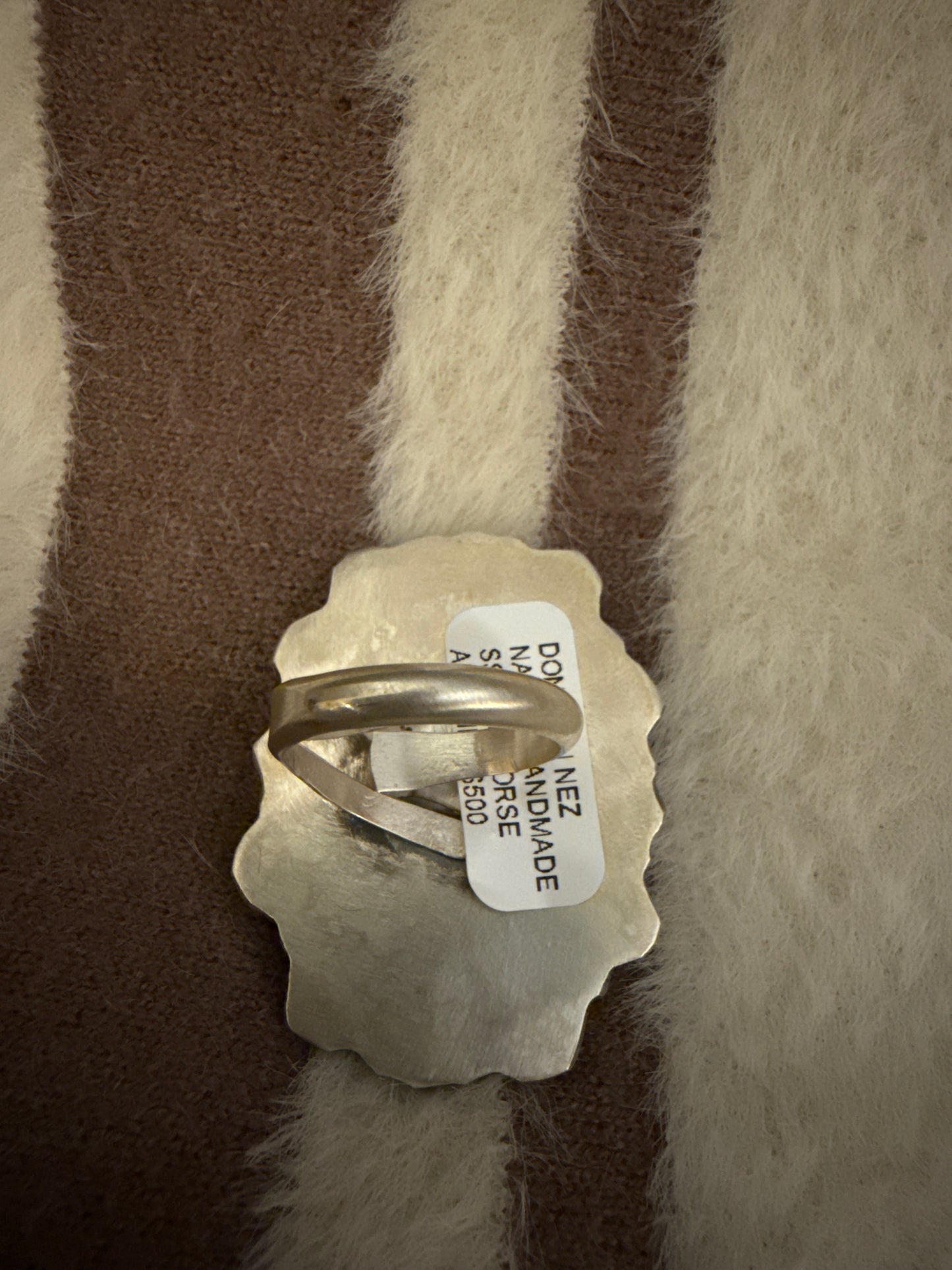 Donovan Nez Navajo Handmade Wild Horse Ring Size Adjustable