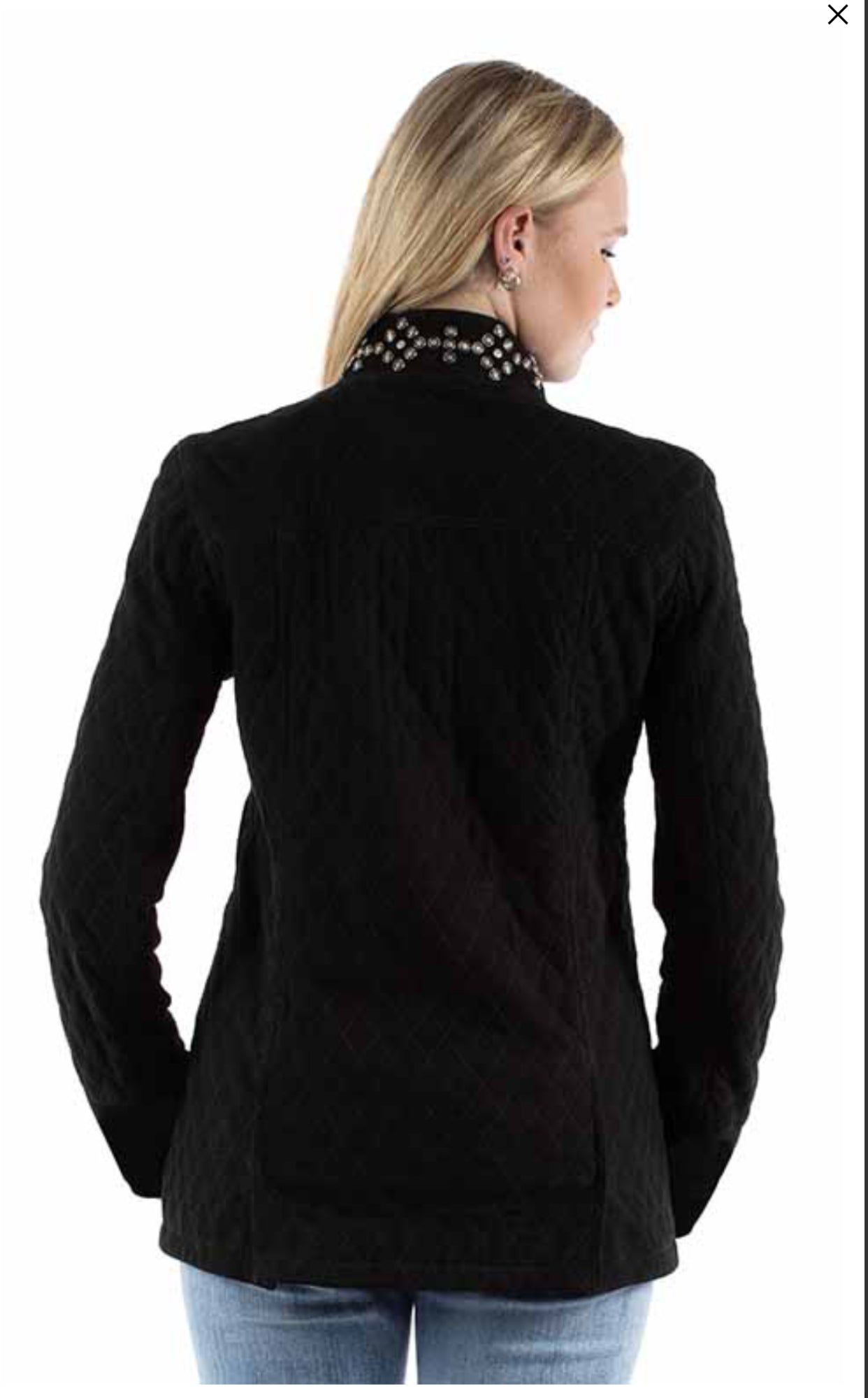 SCULLY Leather Studded Jacket Black