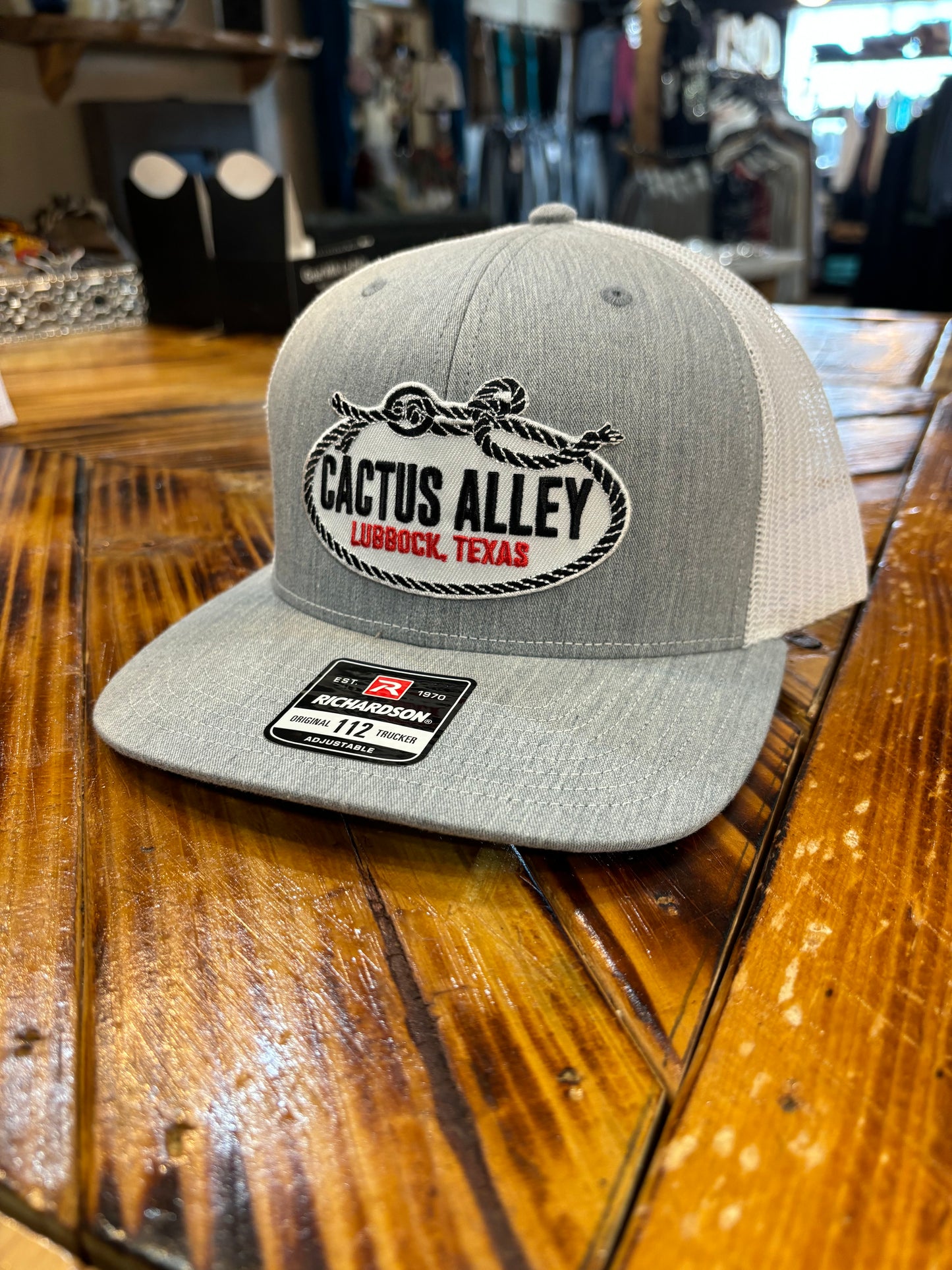 "Flank Rope"   Gray/ White Mesh Trucker Snapback Cap
