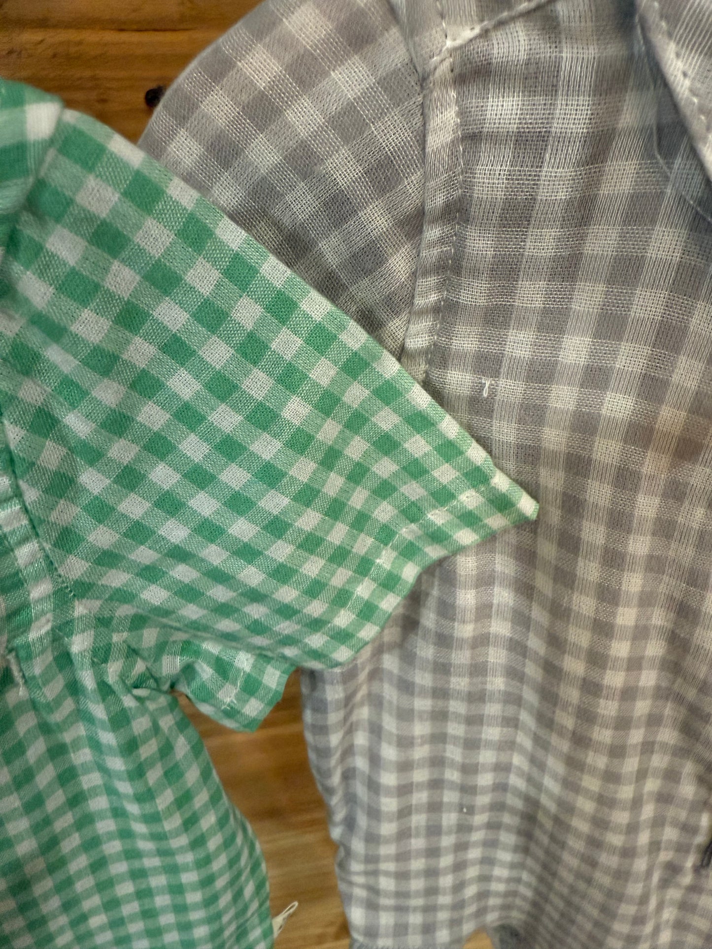 Me & Henry London Checkered HELFORD PLAID WOVEN ONESIE 12 -18 mo
