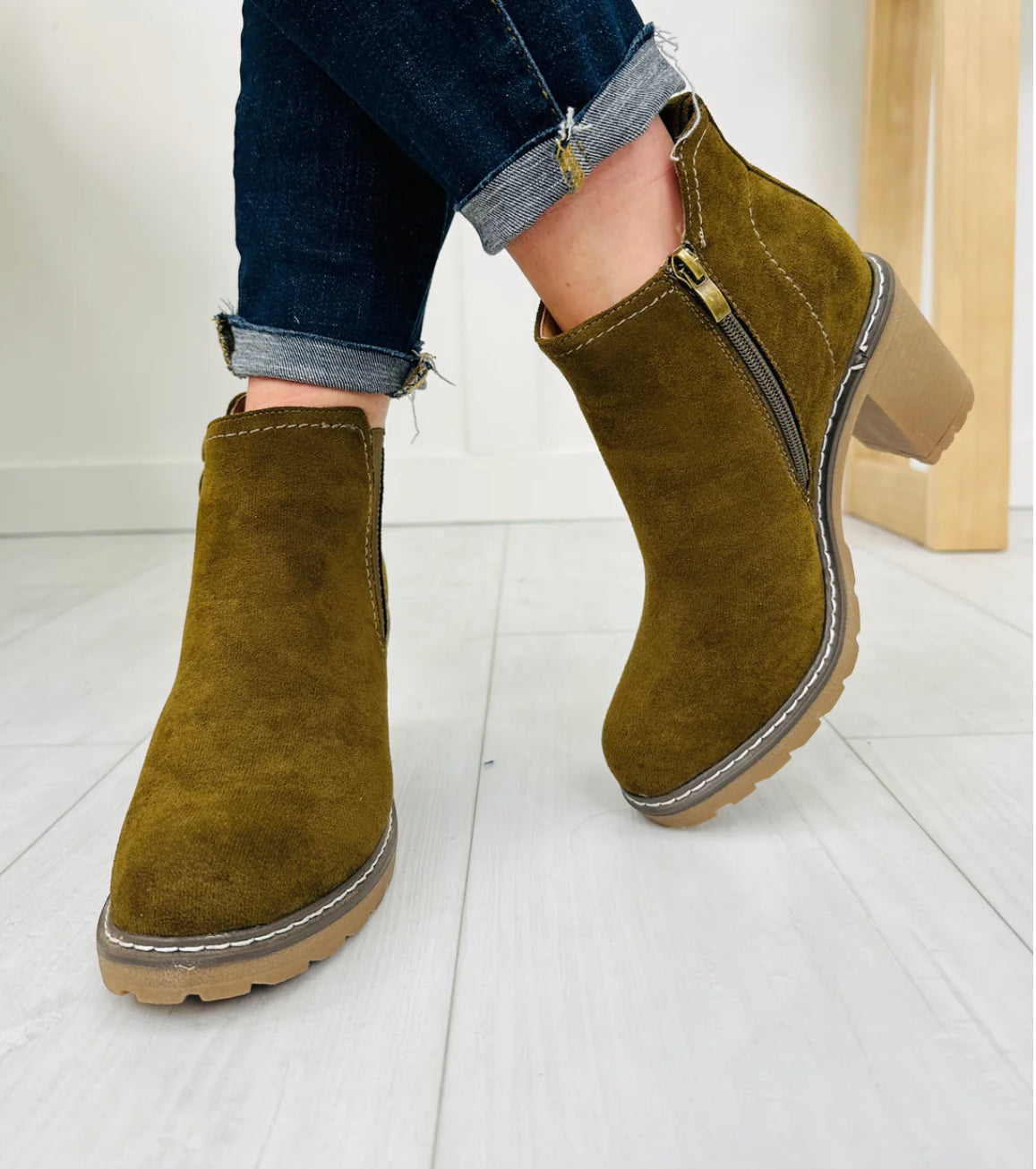 Corky’s Bite Me Olive Booties