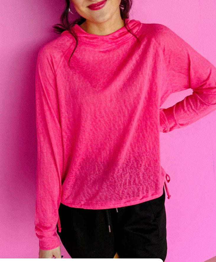Mono B Modal Blend Hooded Long Sleeve