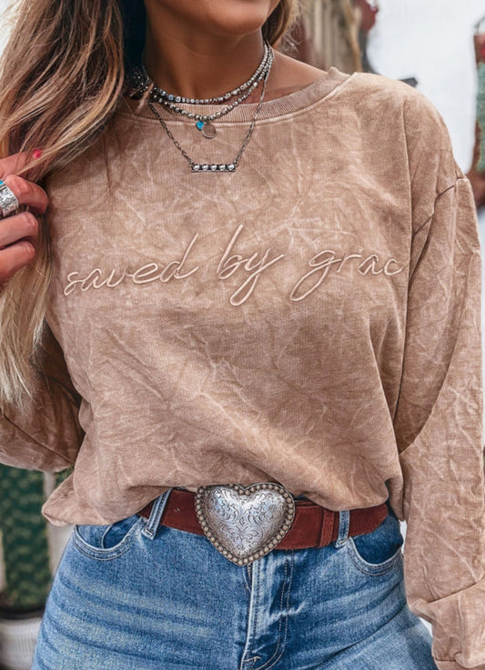 Saved By Grace Crewneck