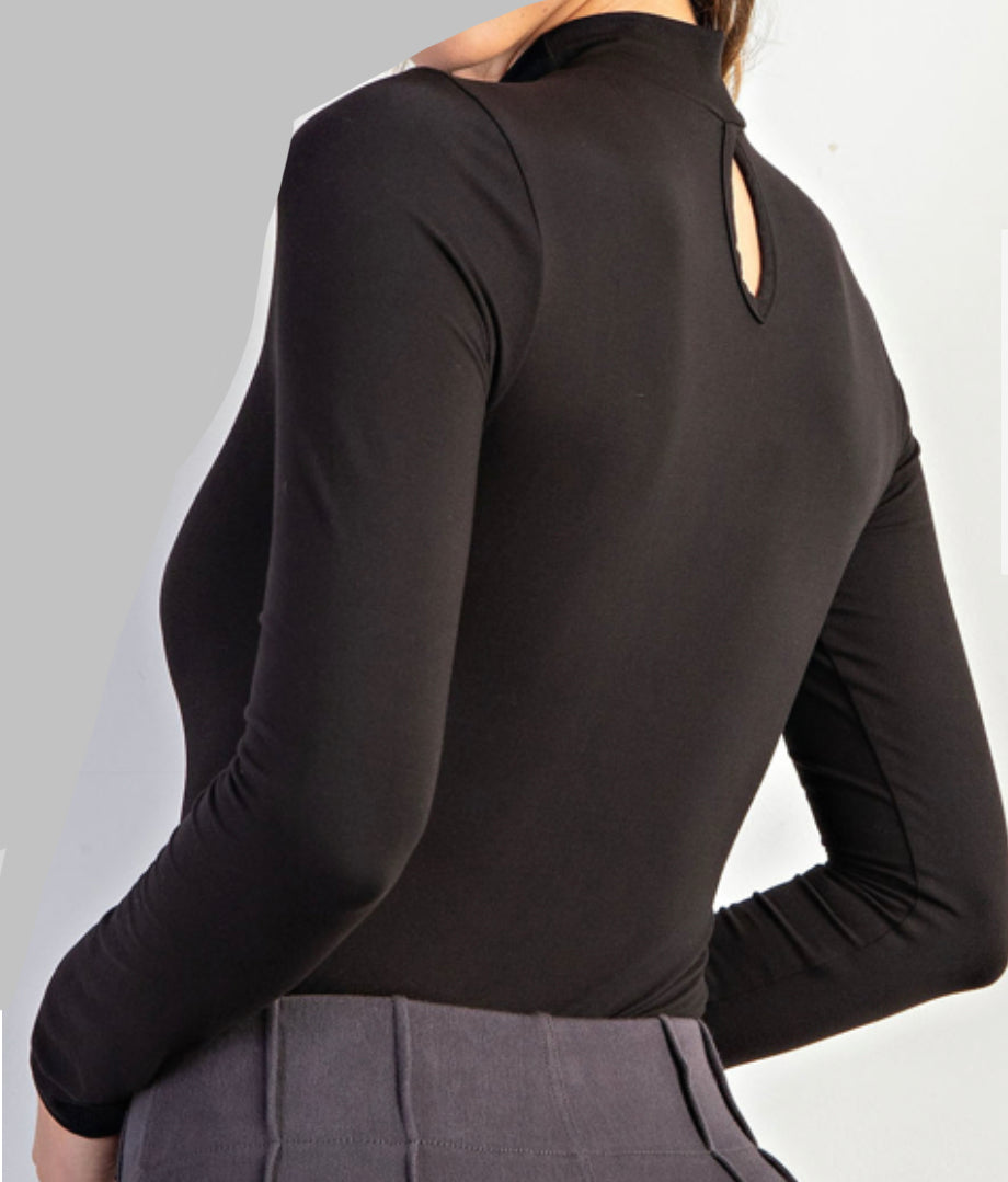 RAE MODE - BUTTER SOFT LONG SLEEVE MOCK NECK BODYSUIT