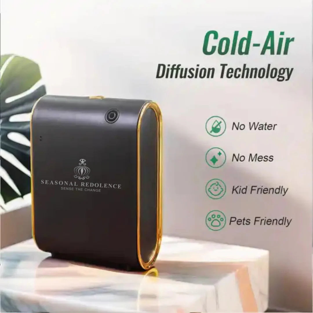 Seasonal Redolence Sense the Change Luxury Sleek Gold Home Diffuser