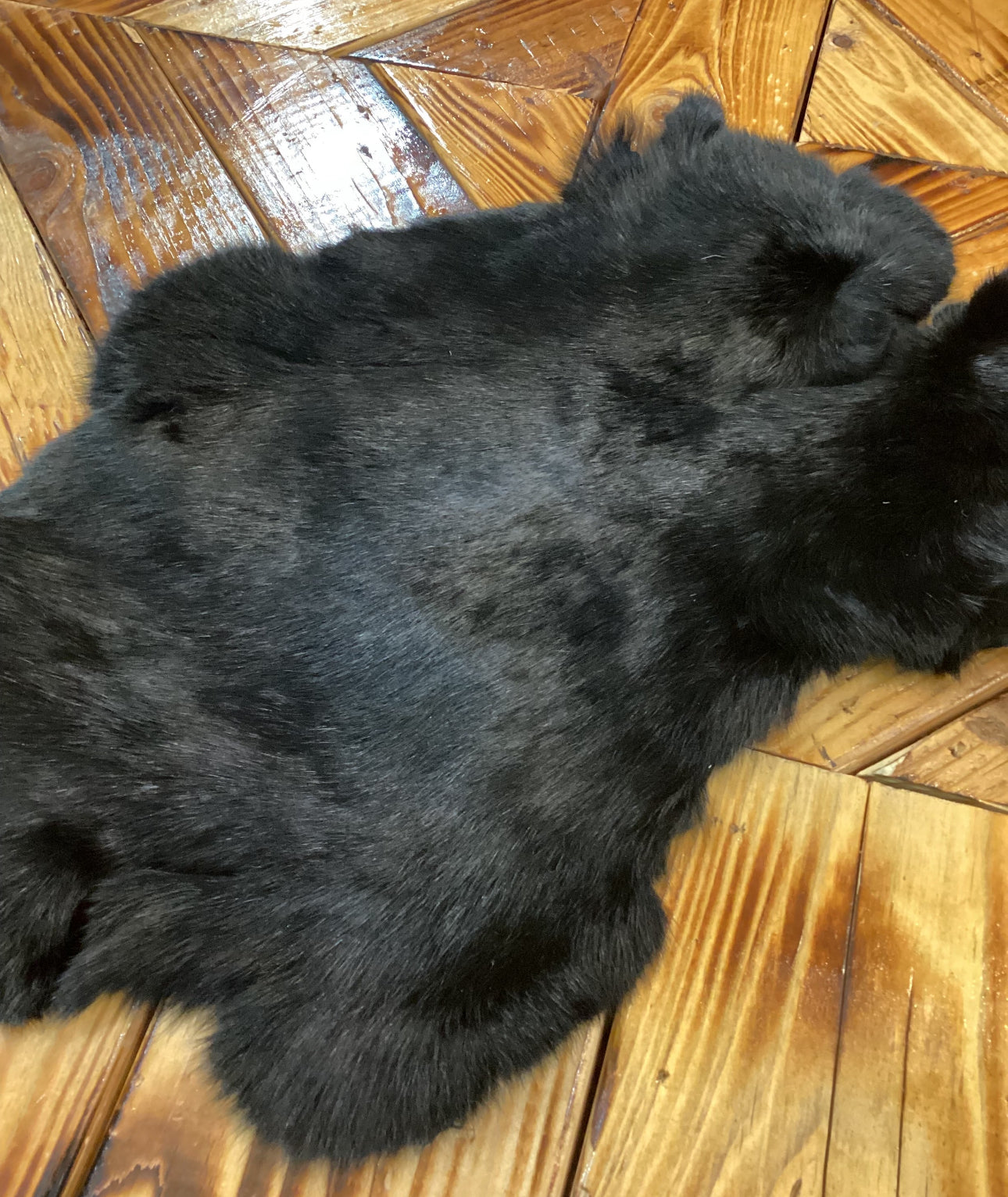 Real Dyed Rabbit Hair Pelts