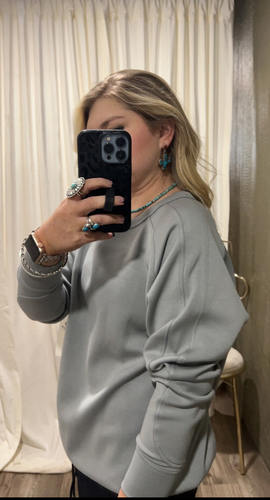 Mono B Butter Soft Elevated Crew Neck Pullover