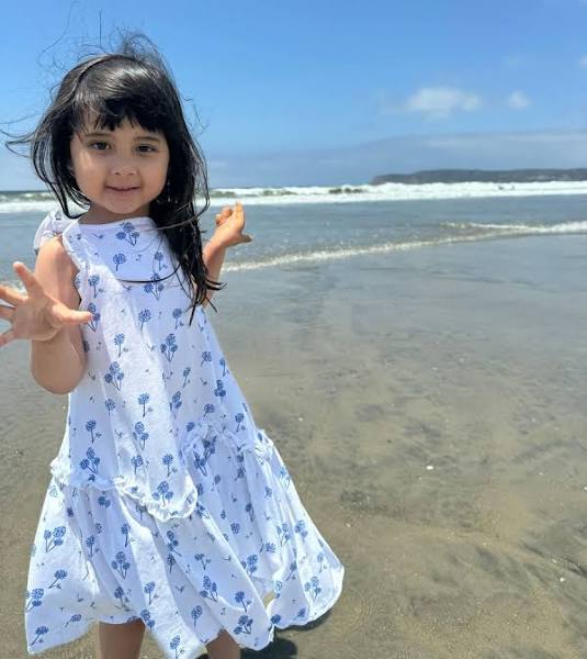 Vignette Blue Dandelion Dress Girls 4Y