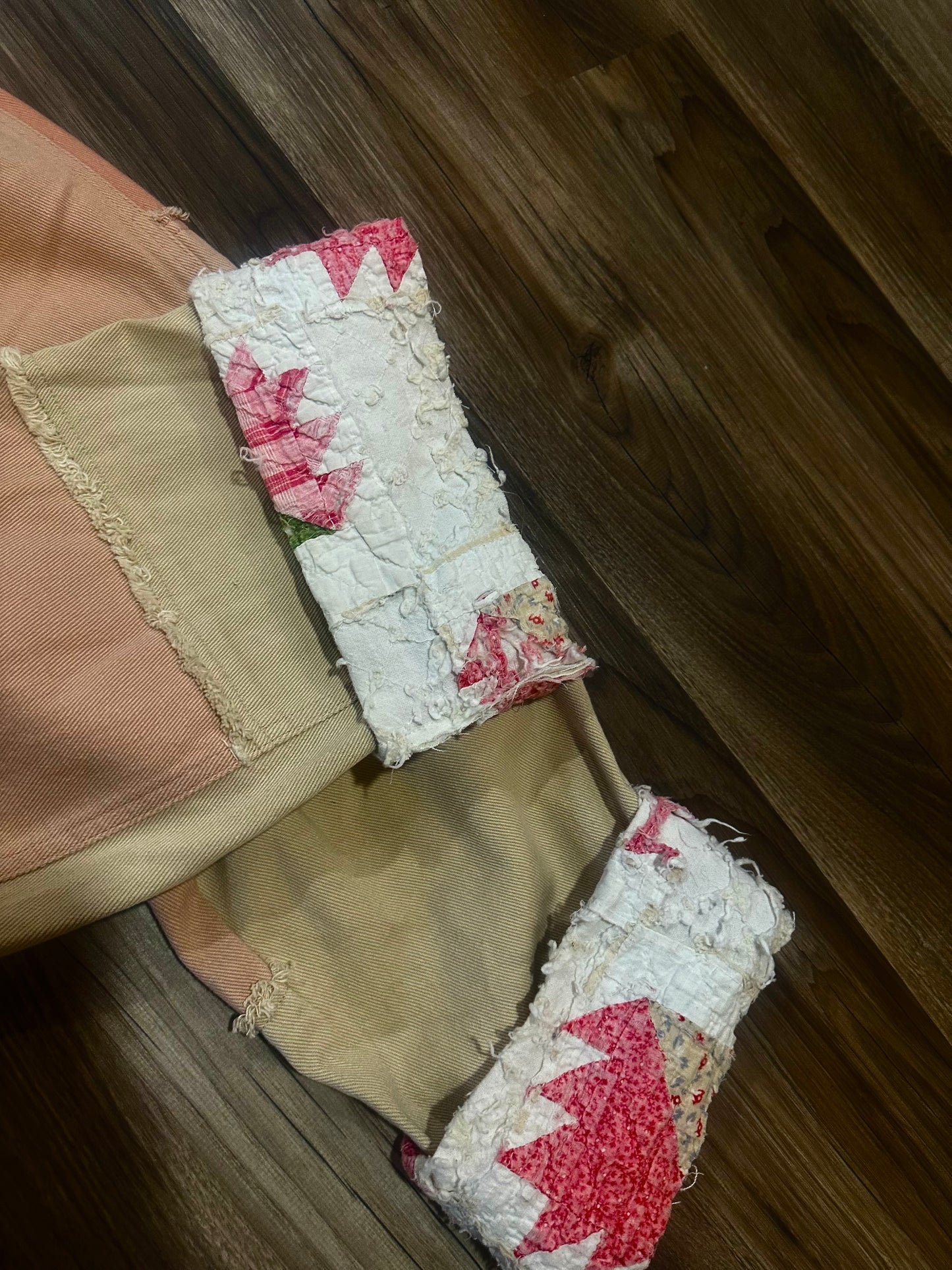 Amy Custom Handmade Quilt Patch Overall