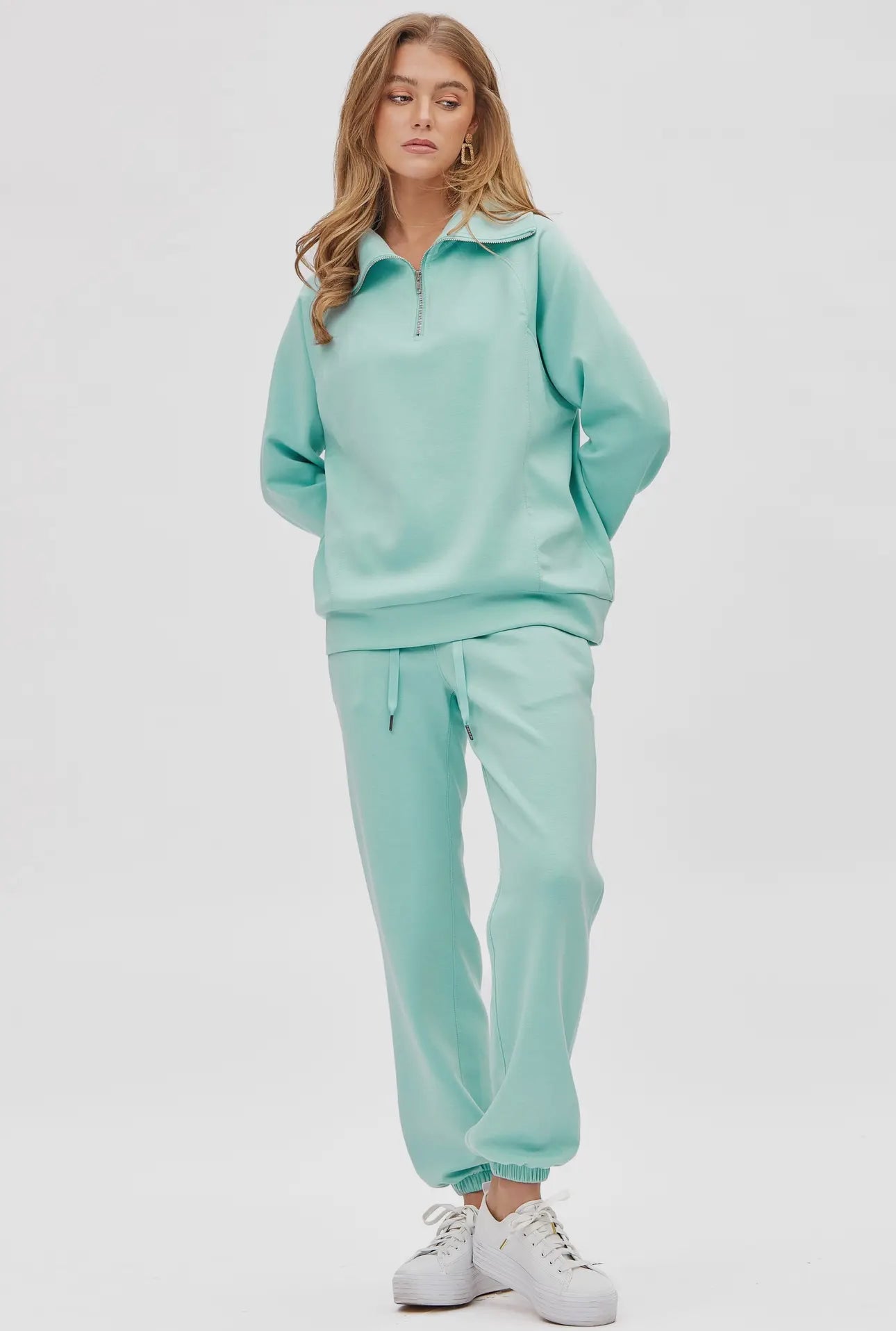 Dear Scarlett Quarter Zip Pullover + Jogger Modal Travel Set