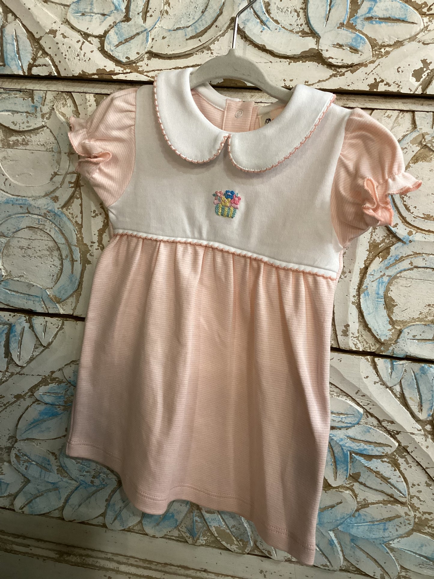 Baby Luigi Collared Flower Dress