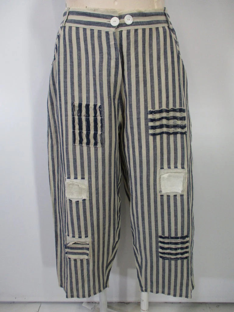 by Paper Lace - Markie Stripe Patchwork Pants