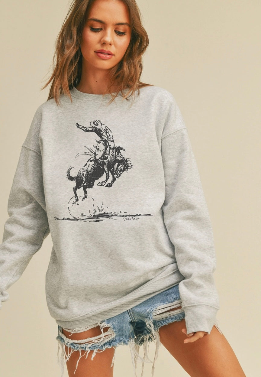 Yeehaw Cowboy Graphic Crewneck