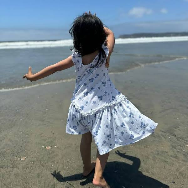 Vignette Blue Dandelion Dress Girls 4Y