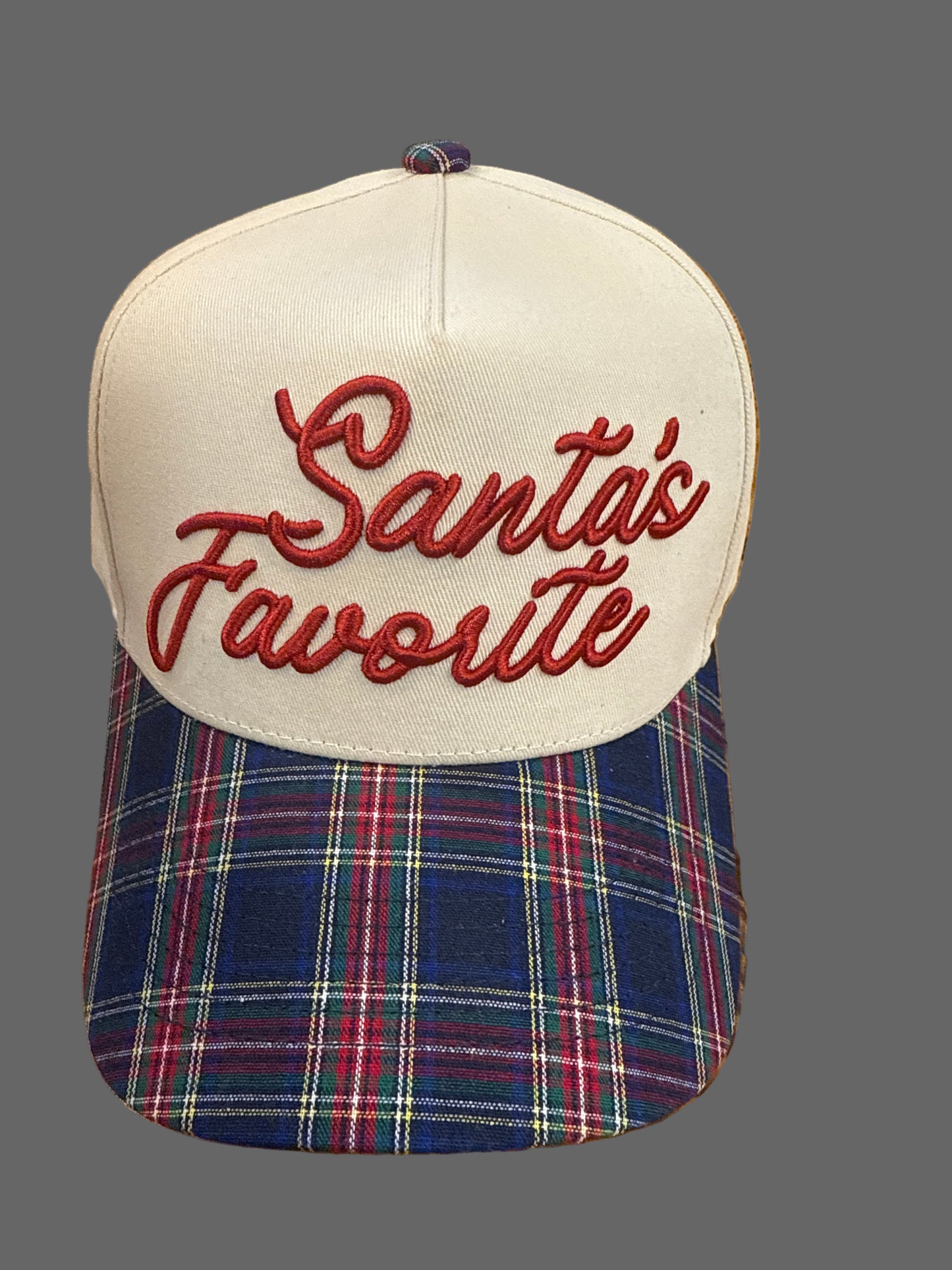 Christmas Cap - Santa Rhinestones Favorite and Feeling Festive Trucker