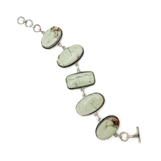 Kashi Semiprecious Stone Link Bracelet – Lemon Chrysoprase