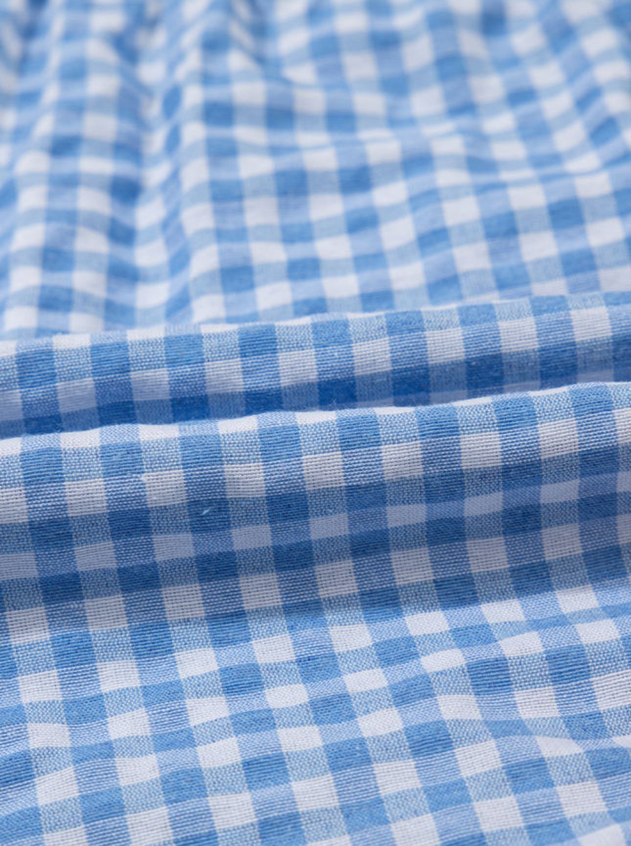 Blue Plaid Ginham Shorts