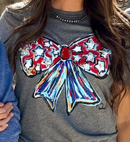 Callie Ann Stelter Patriotic Bow Tee