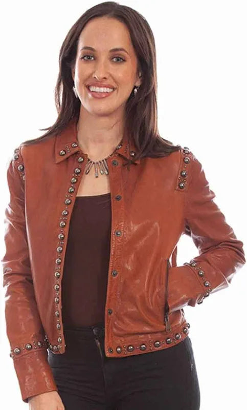 SCULLY Leather Studded Jacket