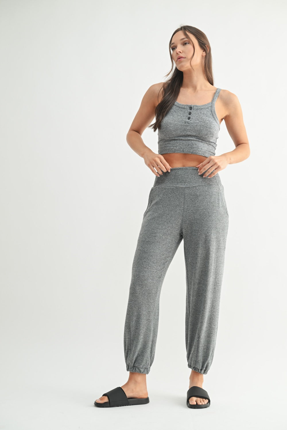 Mono b Brushed Hacci Lounge Jogger