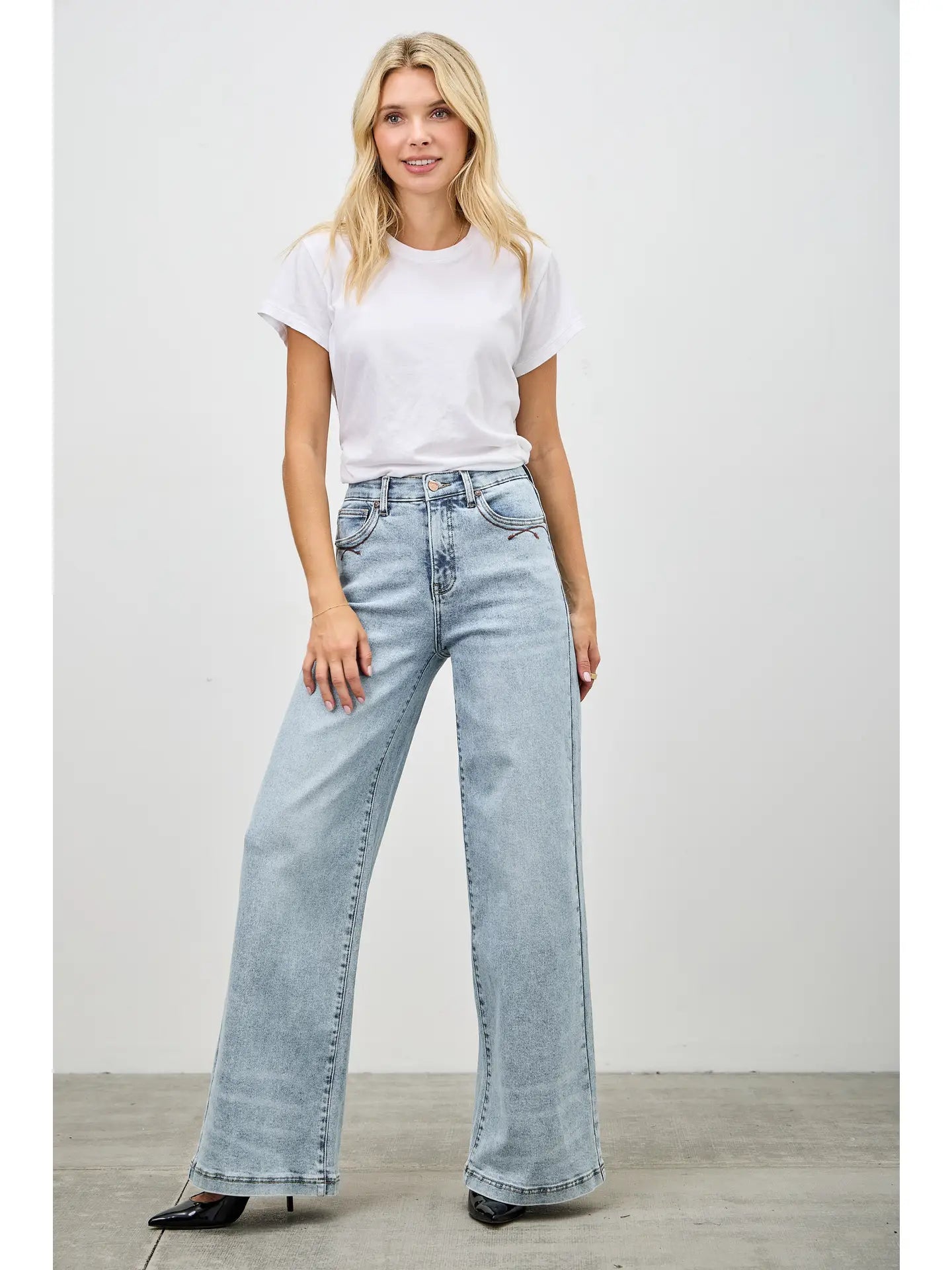 Saige High Rise Wide Leg