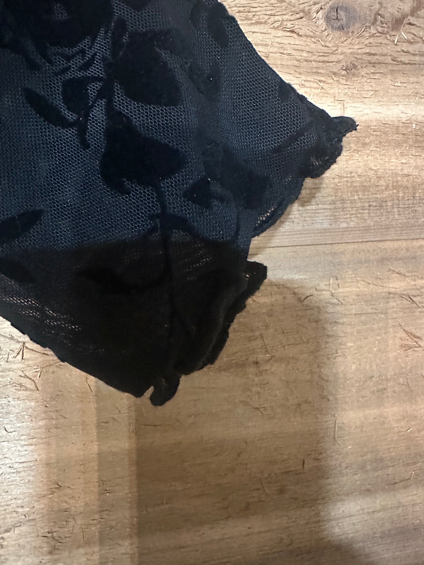 Sheer Velvet Floral Top