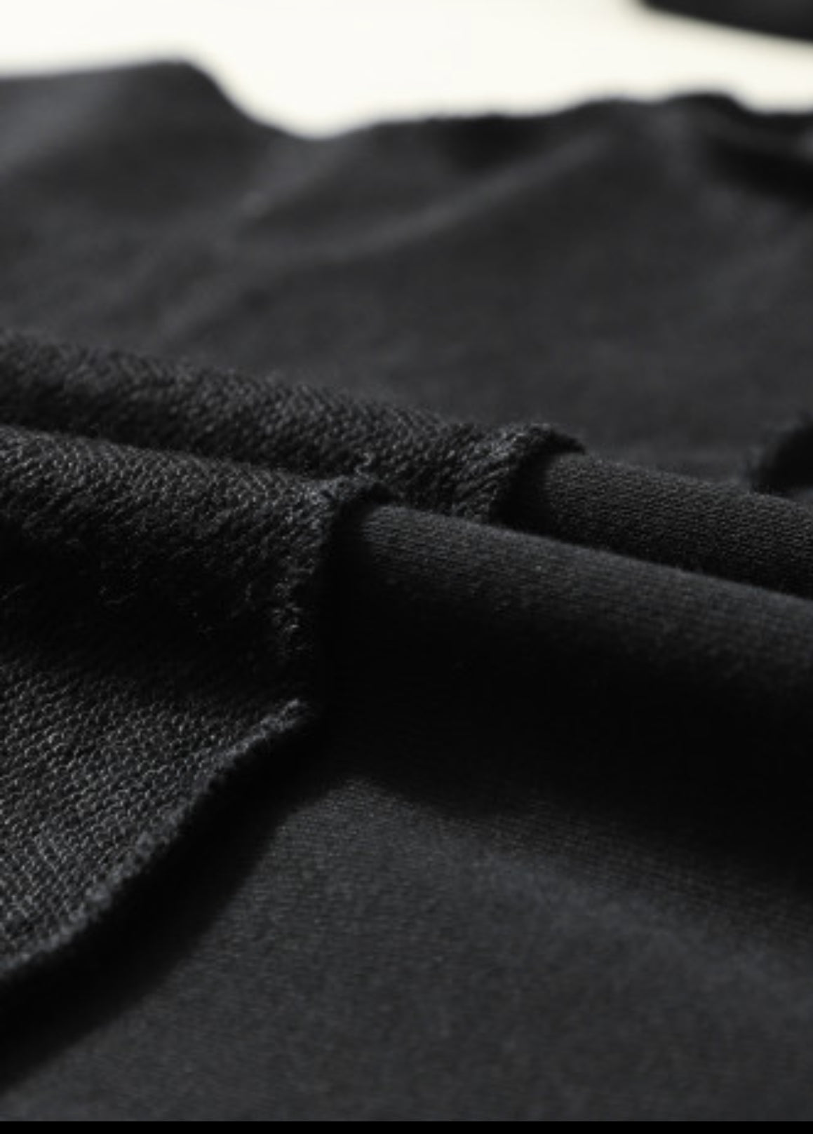 Black Drop Shoulder Henley Buttons Sweatshirt