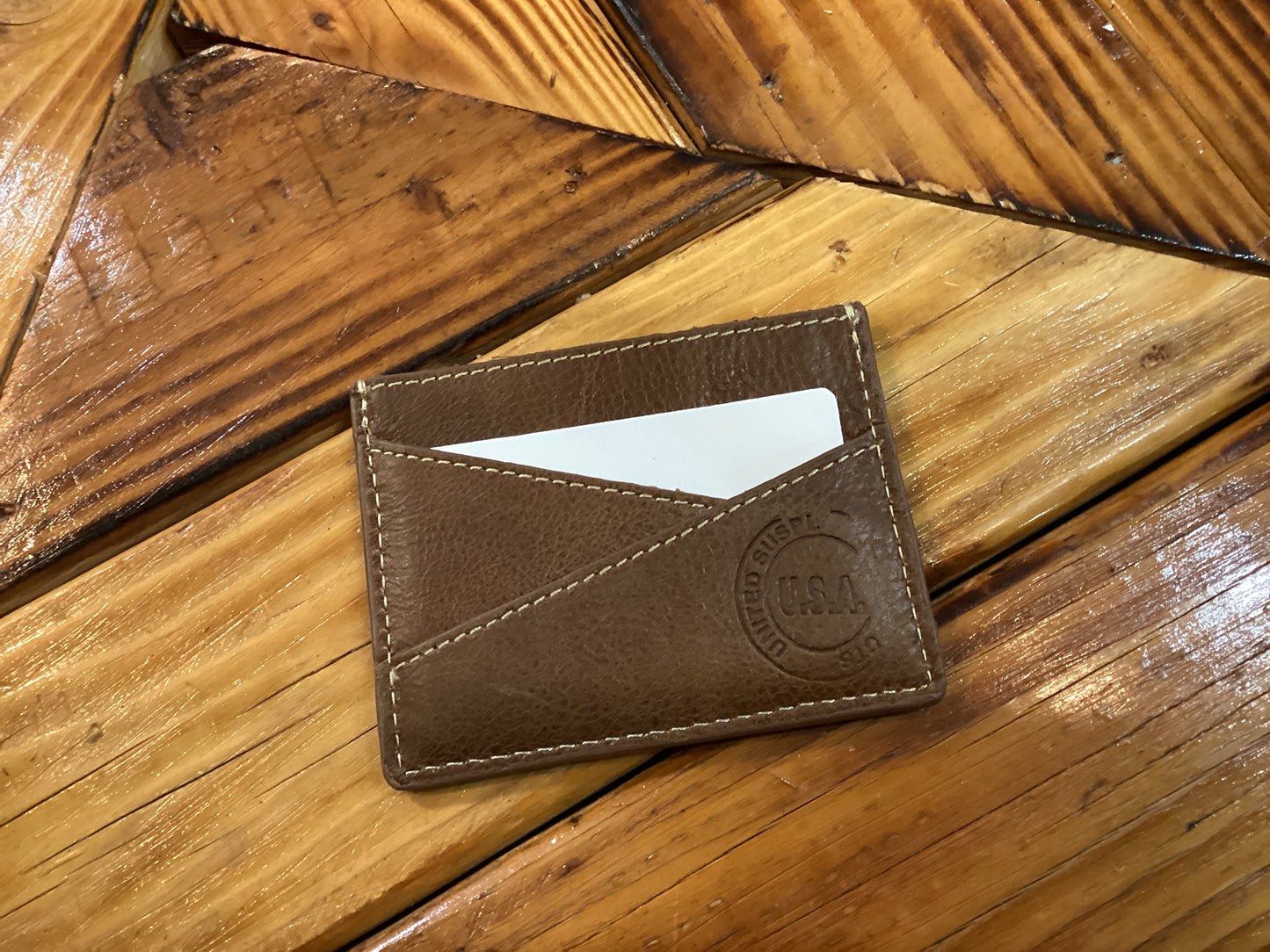 Myra Tooled Leather Card Holder