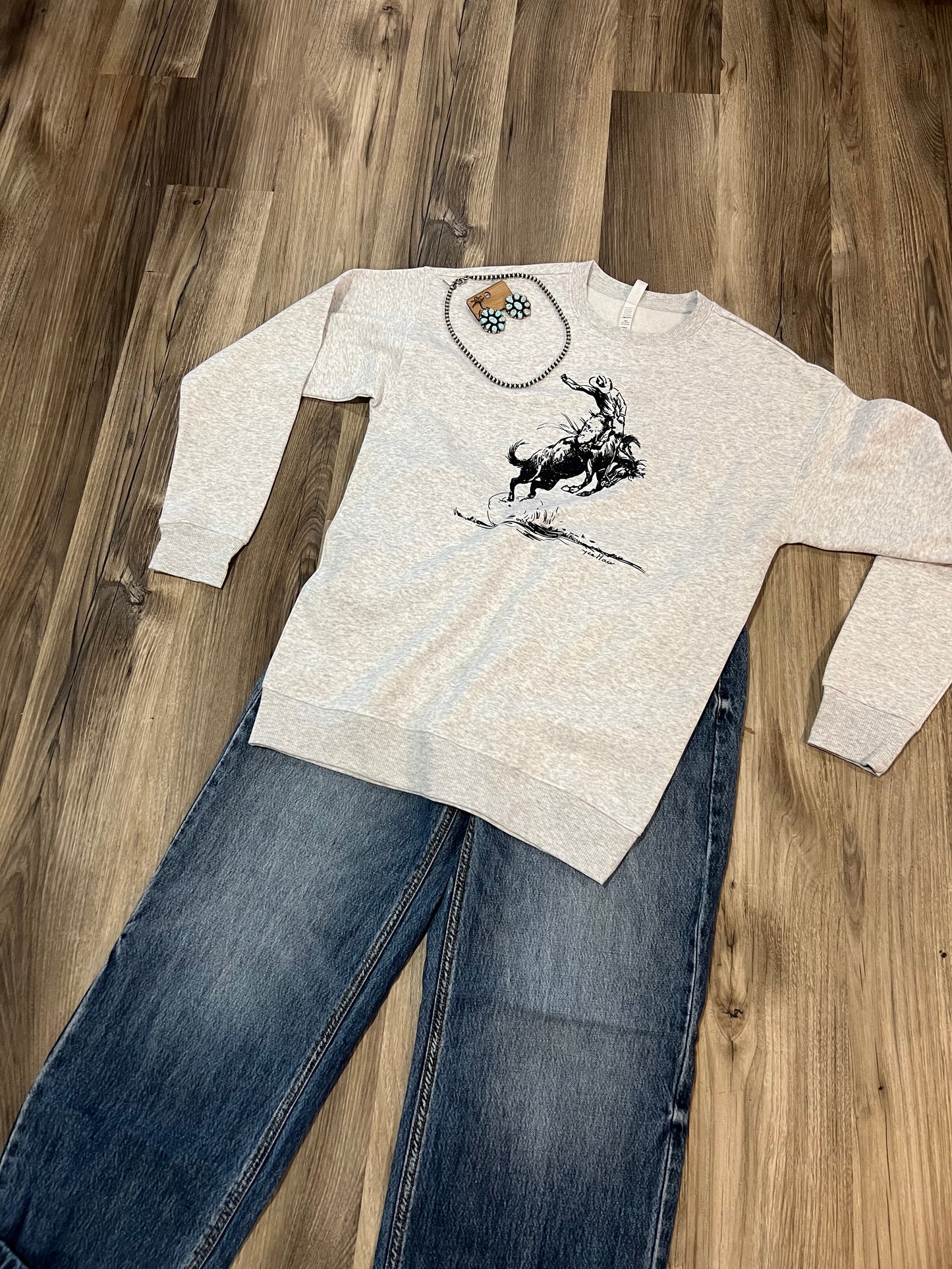 Yeehaw Cowboy Graphic Crewneck