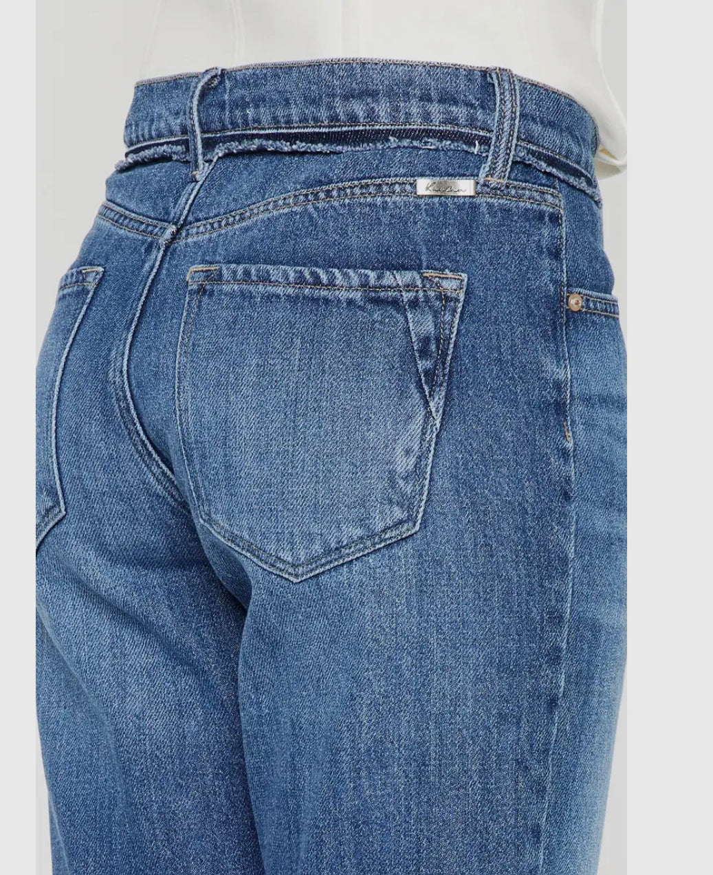 KanCan Jeans HIGH RISE SLIM PLEATS STRAIGHT