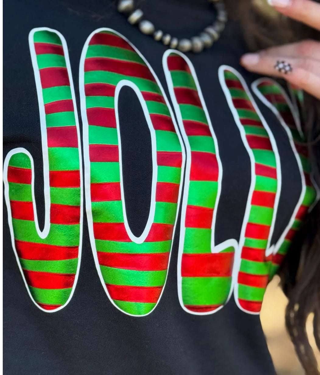 Jolly Sweatshirt In Metallic Puffs