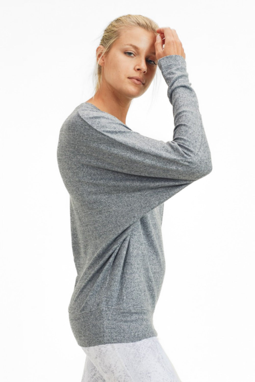Mono B Butter Soft Dolman-Sleeved Top