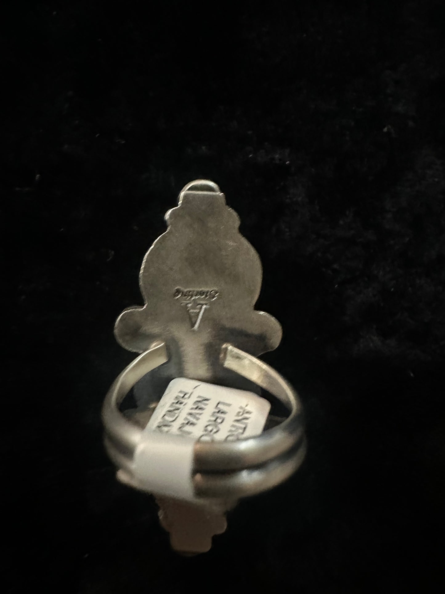 Sterling Silver Navajo Marked Handmade Palomino Sz 7.5 Ring