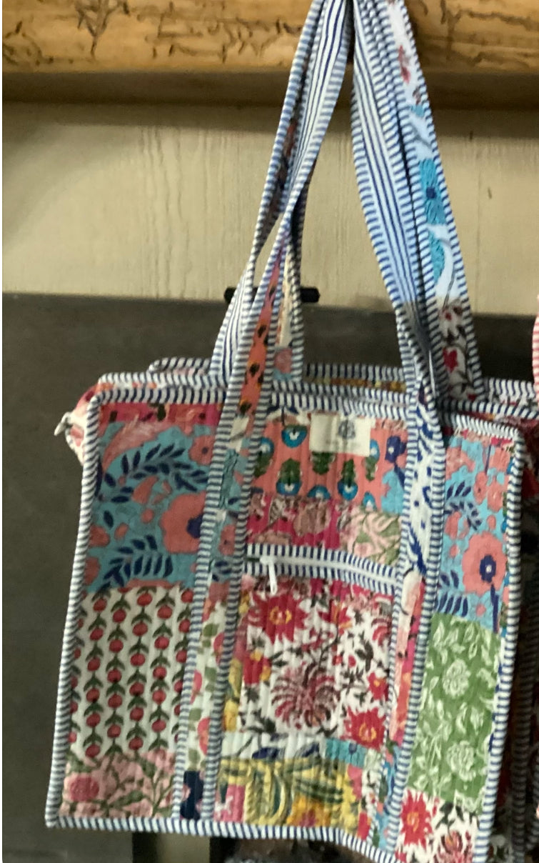 Heart of Grace or HEH Patch Regular Quilted Tote