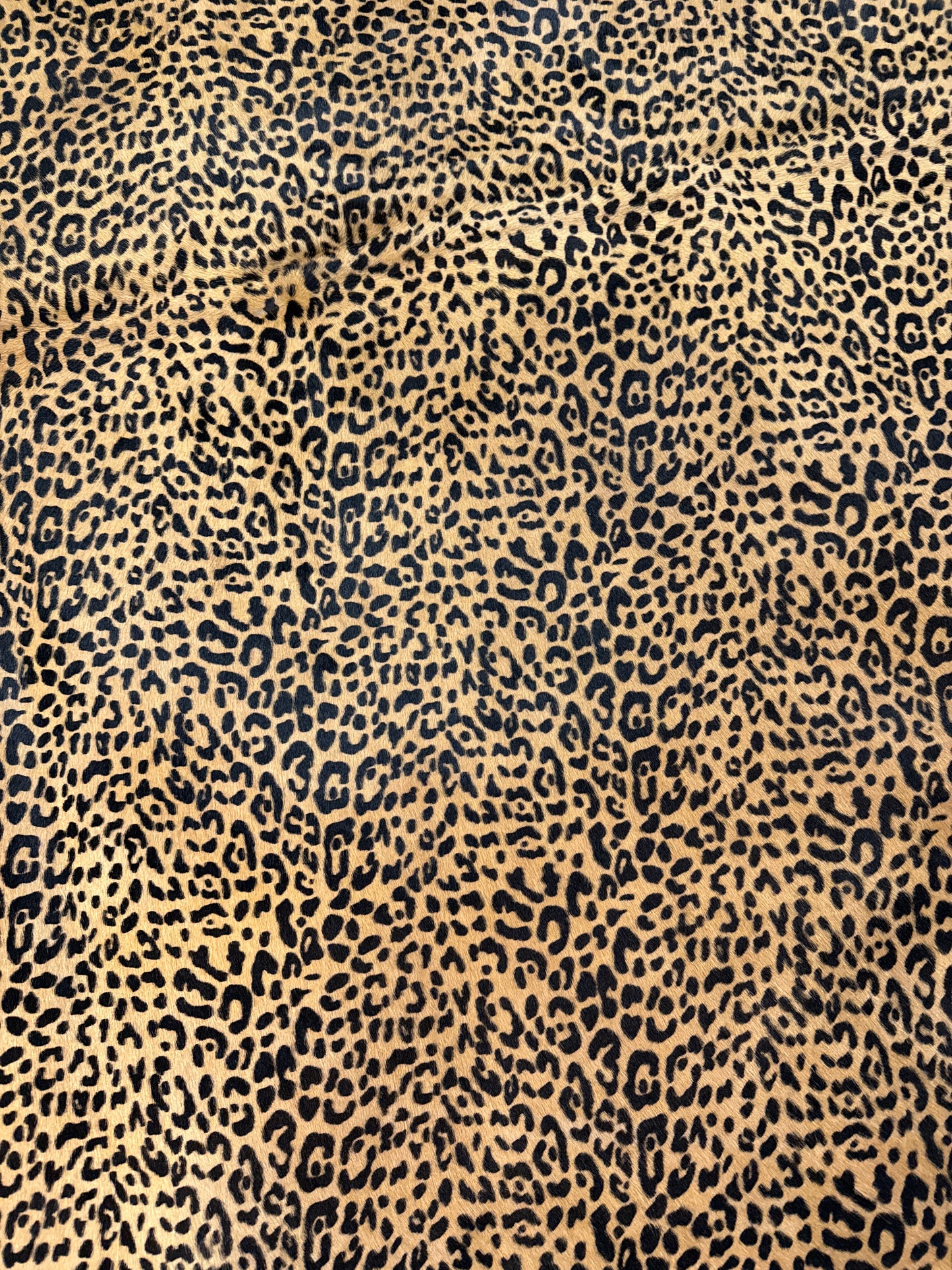 Genuine Cowhide Leopard Tan