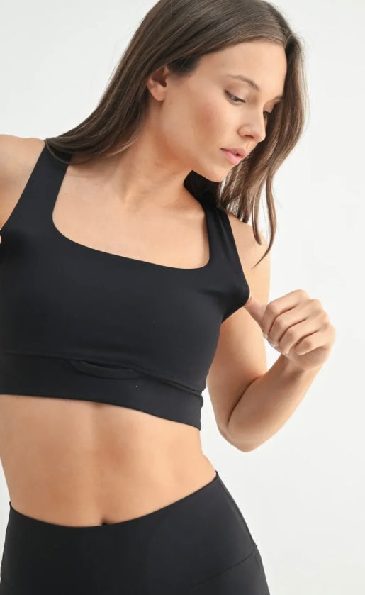 Mono B Manhattan Square Neck Sports Bra