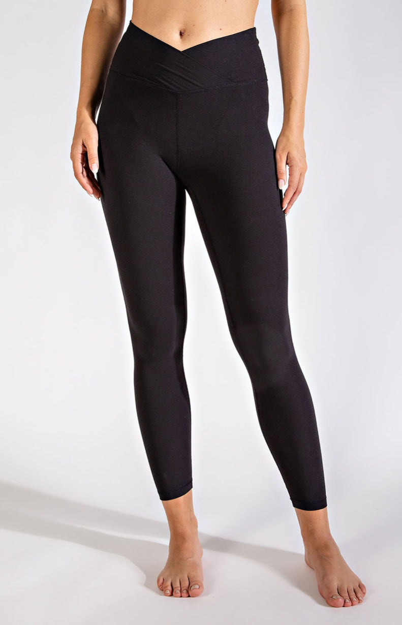 V WAIST FULL LENGTH LEGGINGS