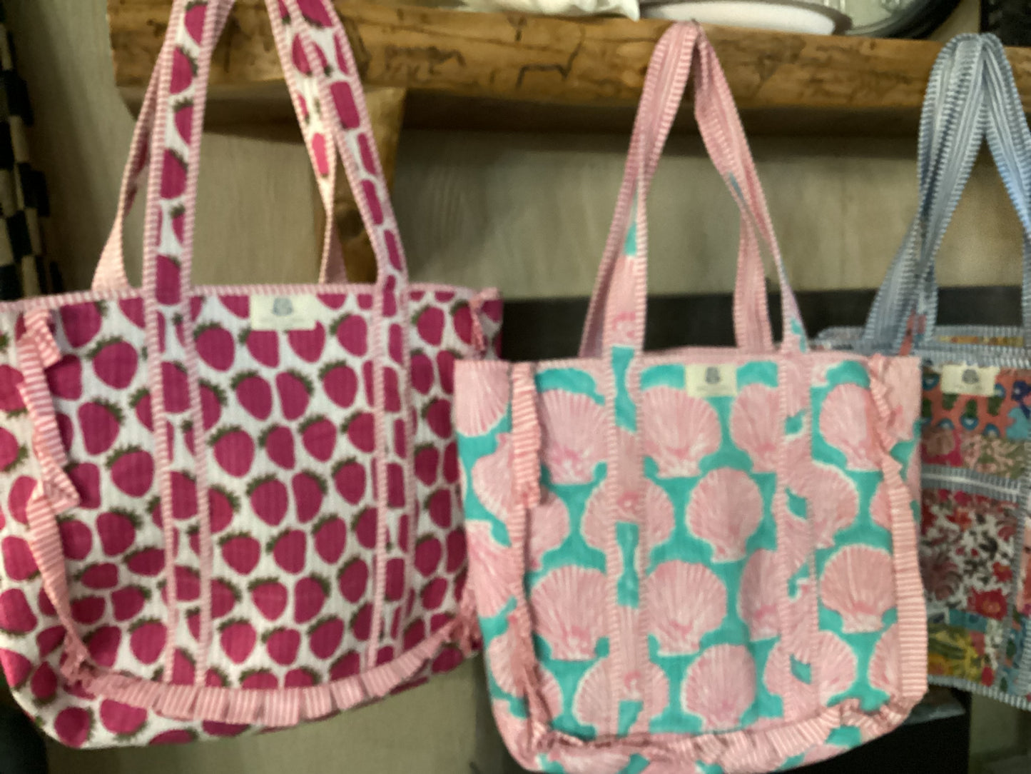 Heart of Grace or HEH Patch Regular Quilted Tote