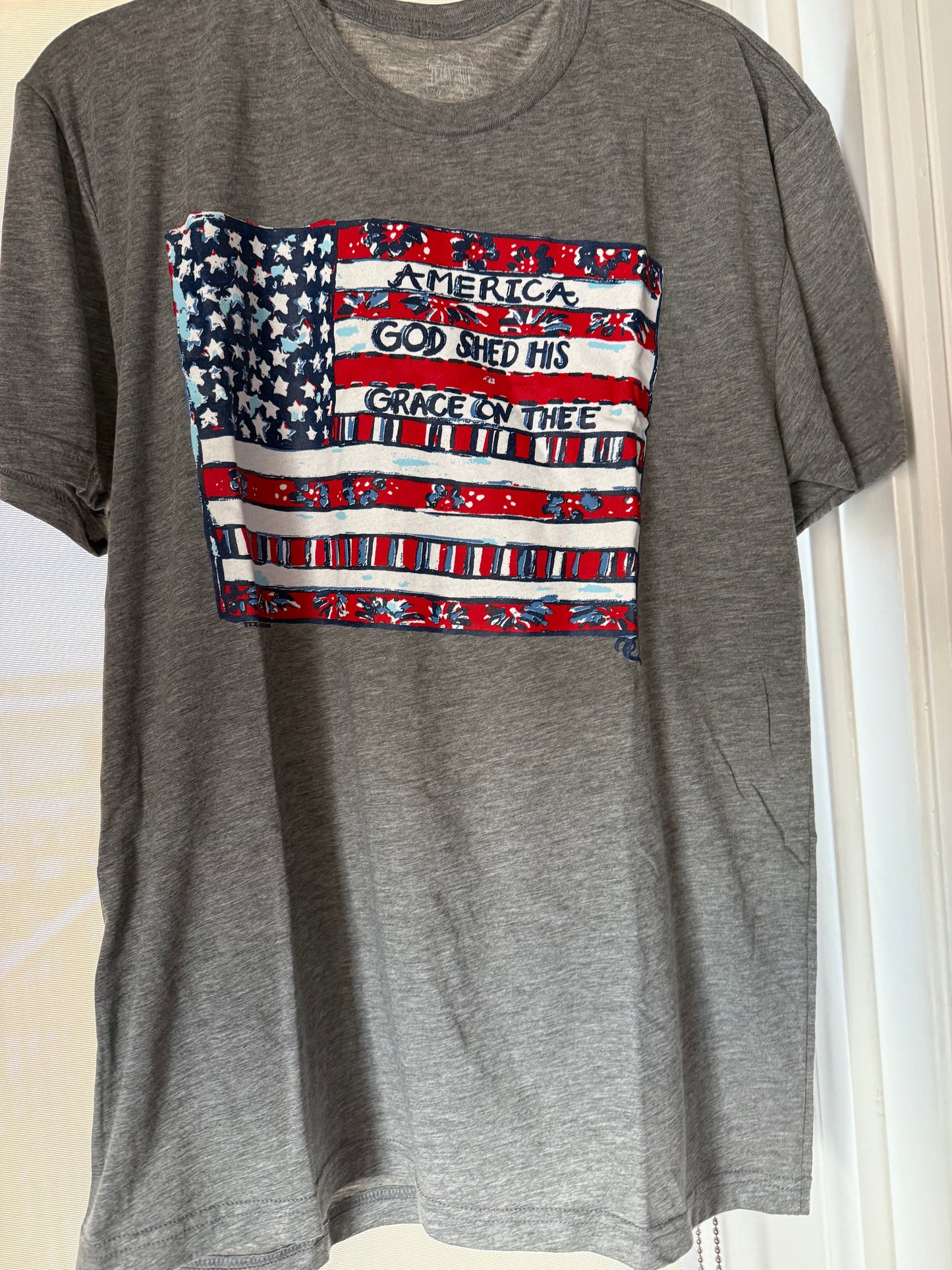 Texas True Callie Ann Stelter American Flag Tee