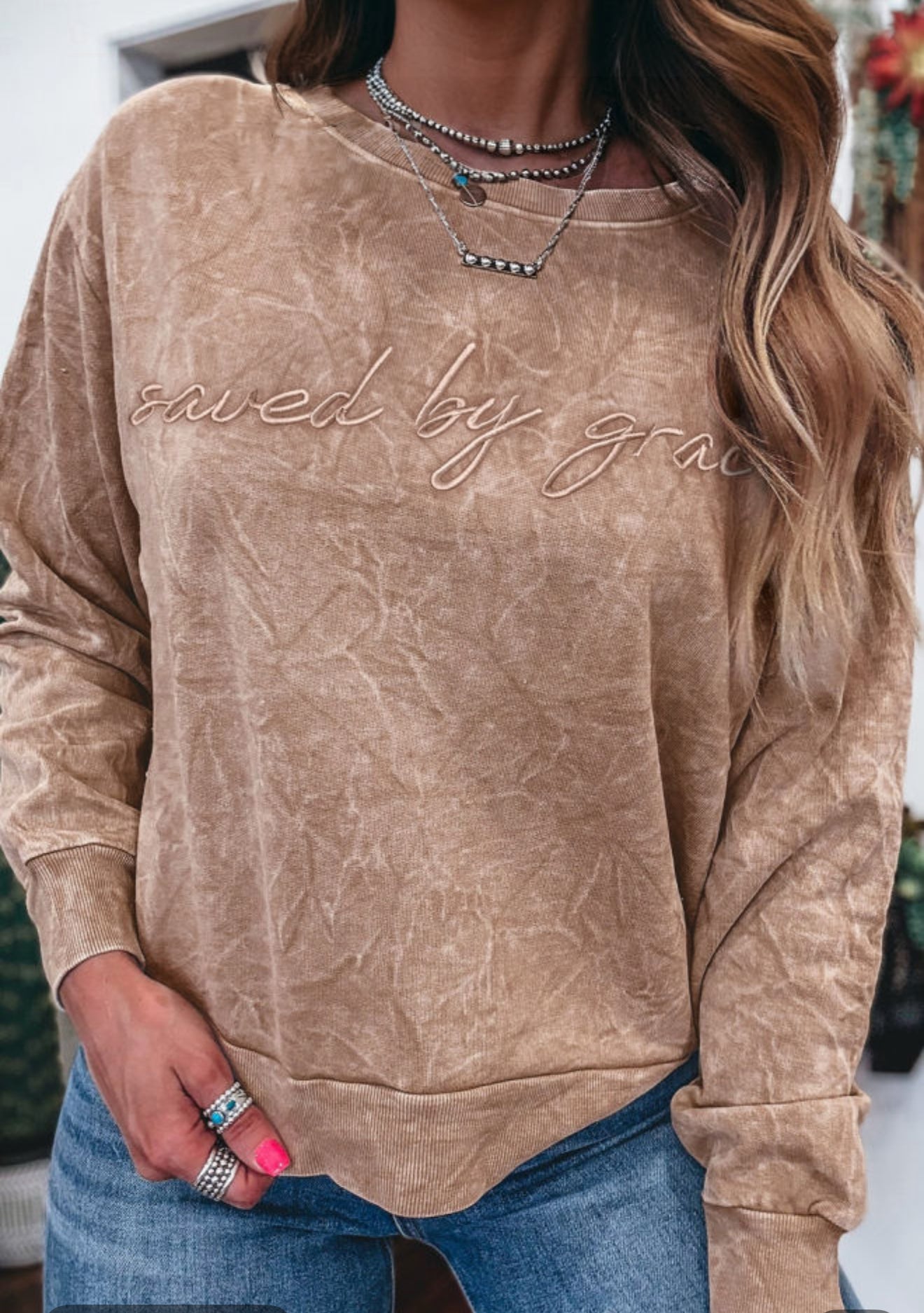 Saved By Grace Crewneck