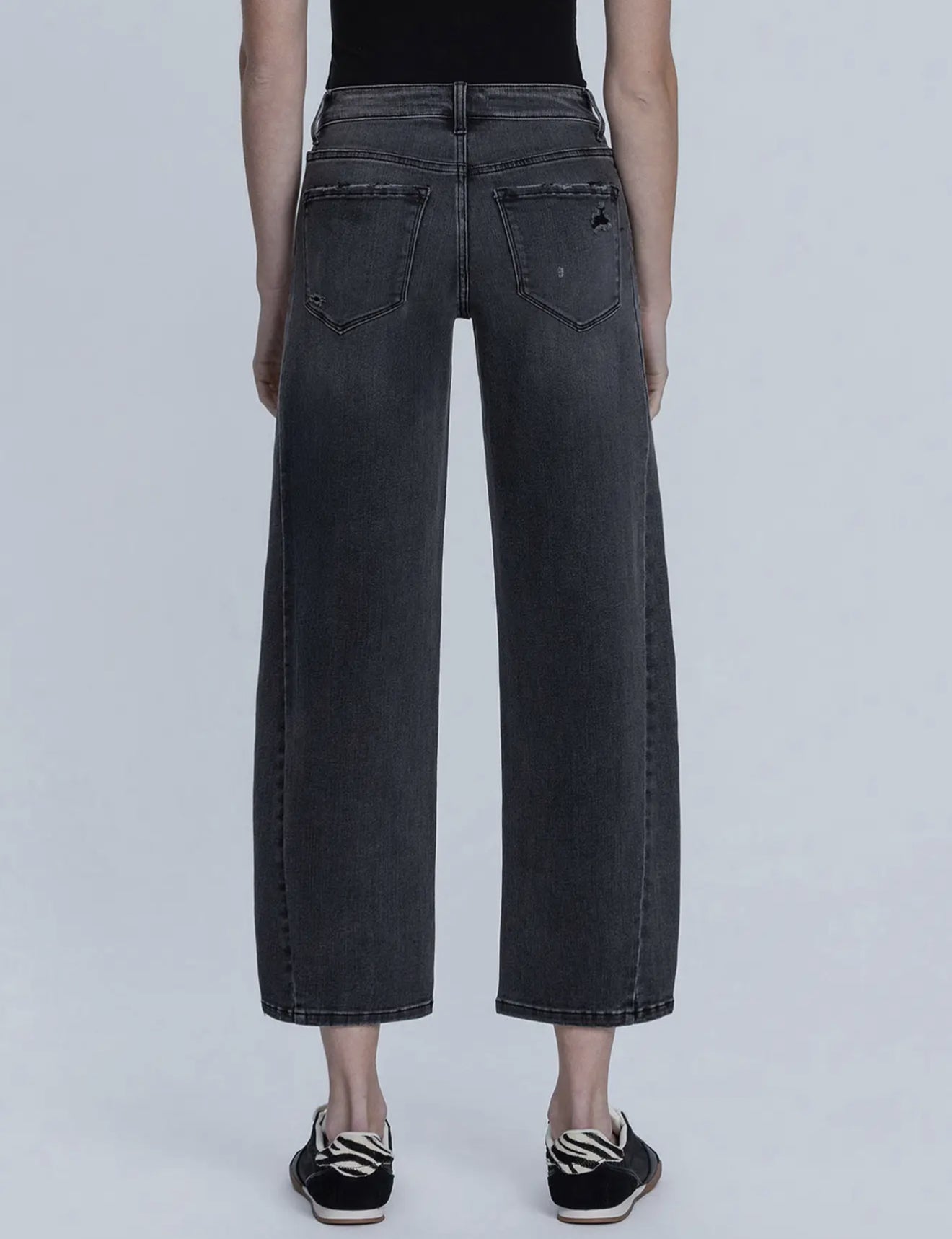 Flying Monkey High Rise Black Mild Barrel Jeans