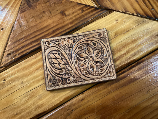 Myra Tooled Leather Card Holder