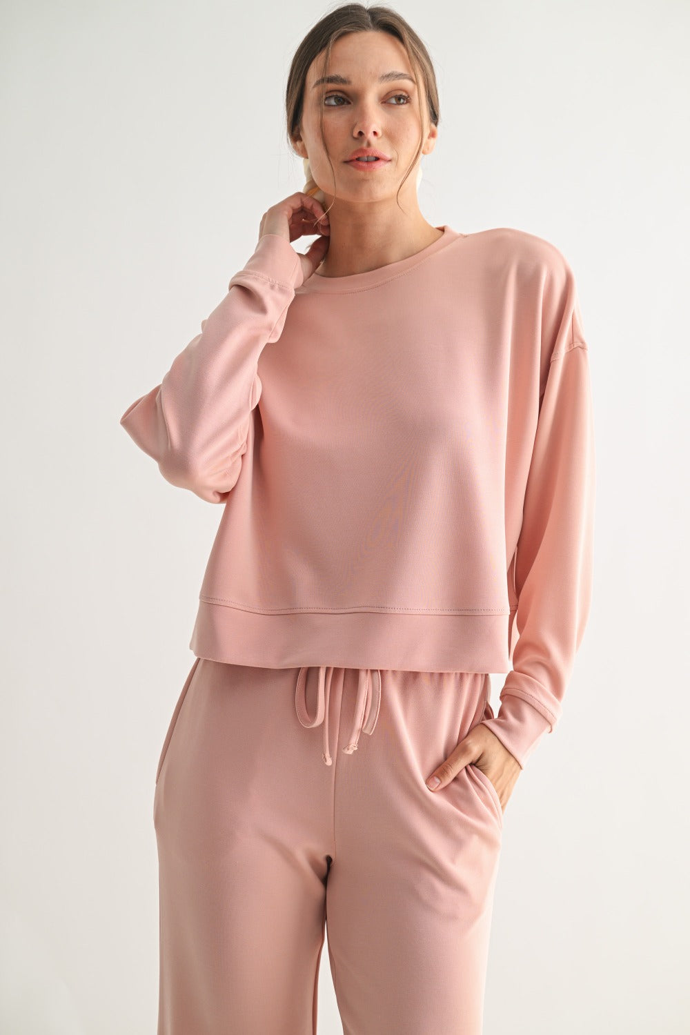 MONO B LAGUNA DROPPED SHOULDER SWEATSHIRT