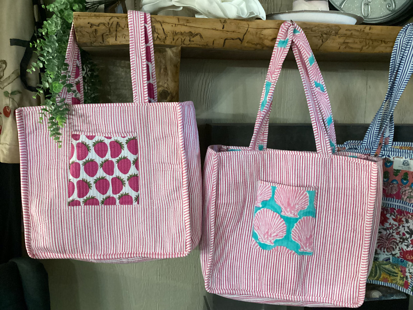 Heart of Grace or HEH Patch Regular Quilted Tote