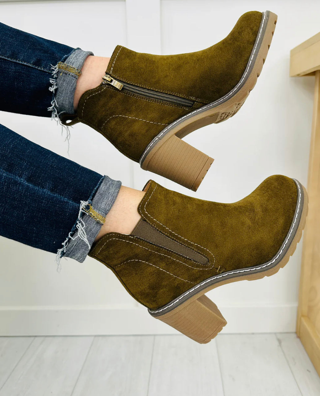 Corky’s Bite Me Olive Booties