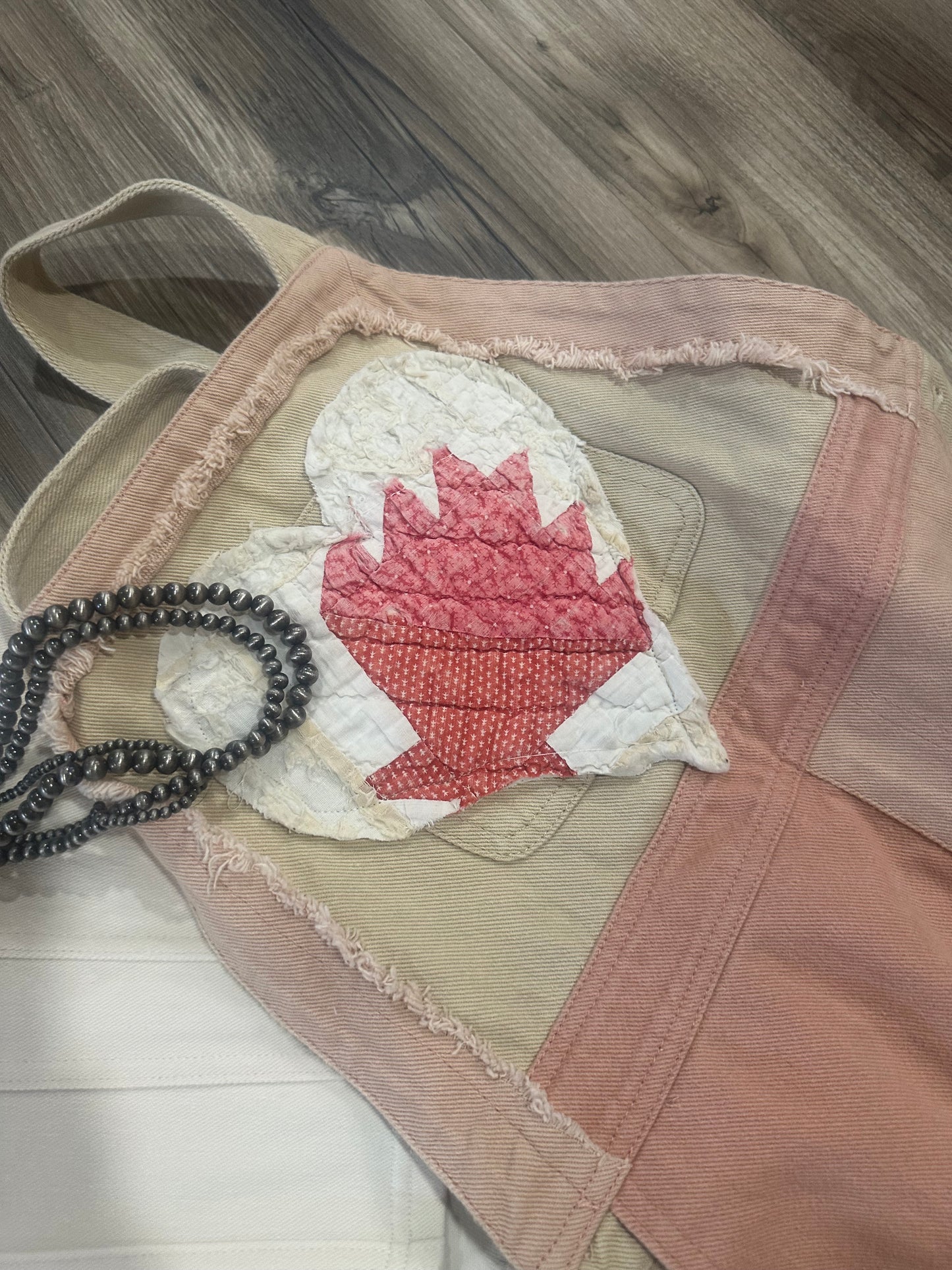 Amy Custom Handmade Quilt Patch Overall