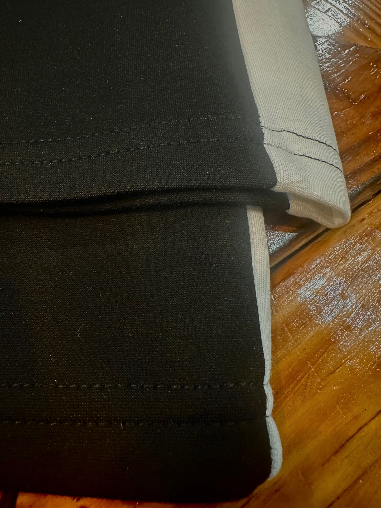 P. CILL BUTTER MODAL SIDE STRIPE WIDE LEG PANTS BLACK