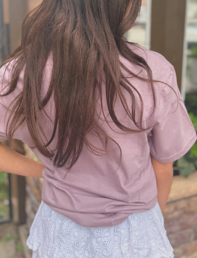 Worthy Tee- Plum color