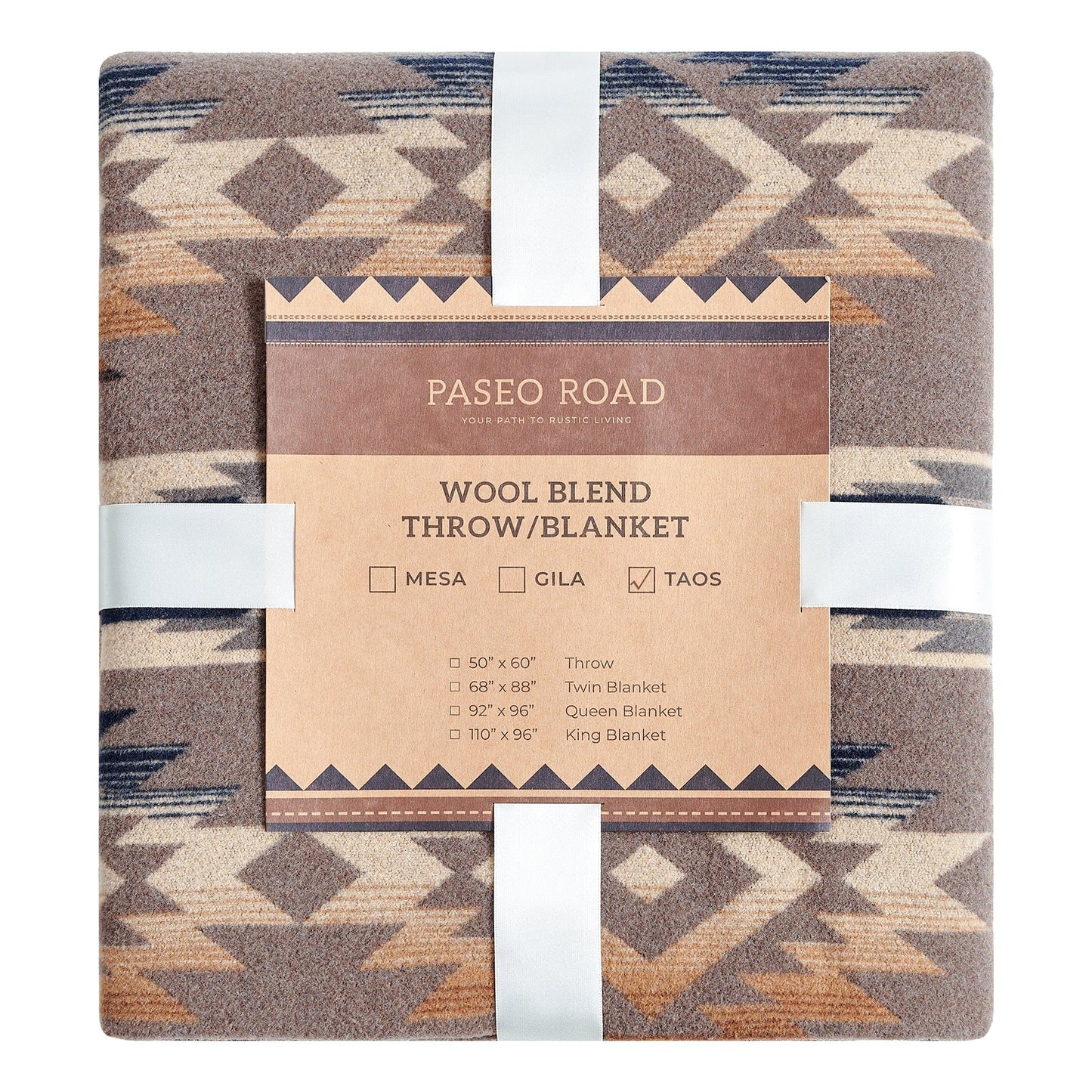 Paseo Road - Taos Wool Blend Blanket Full Size